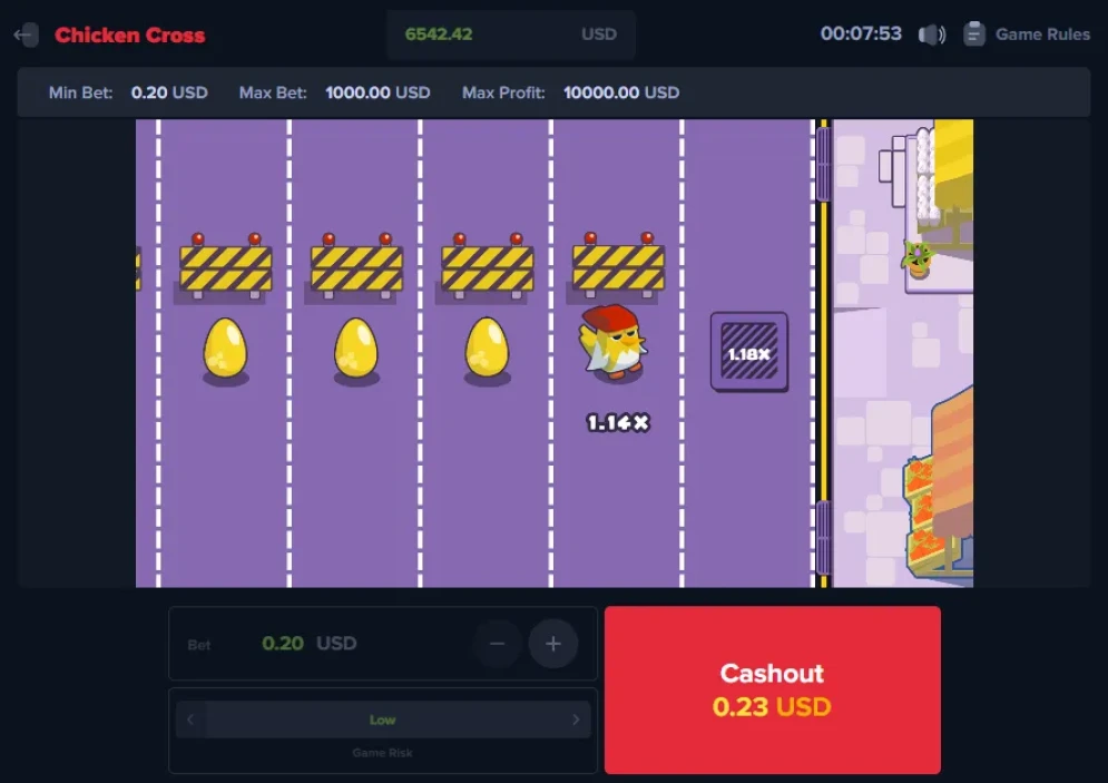 Chicken Cross gameplay